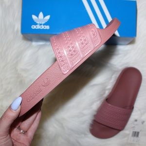 adidas originals adilette slides women's pink